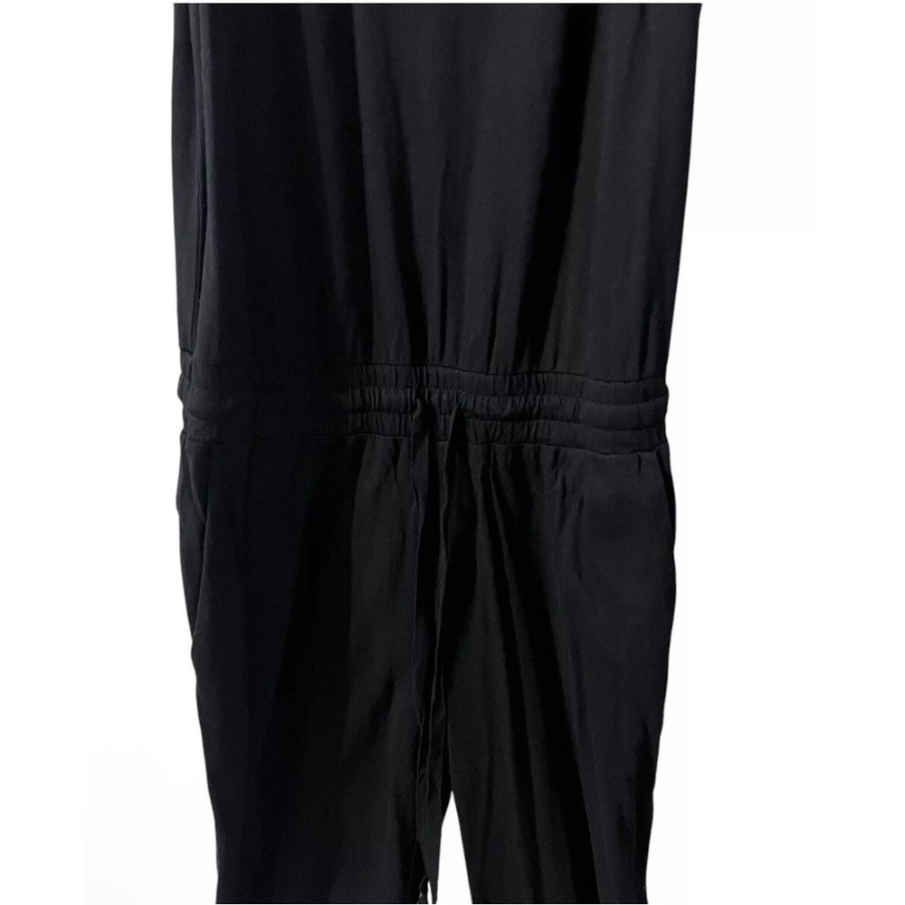 Michael Stars Anthropologie Black Tank Jumpsuit Size Small Black Ankle Crop - Picture 3 of 10